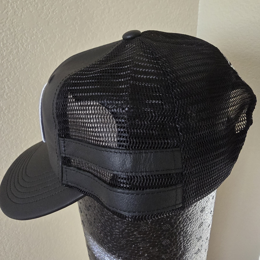 Supreme/Vanson Leather Black Mesh 6-Panel Cap - Picture 5 of 10